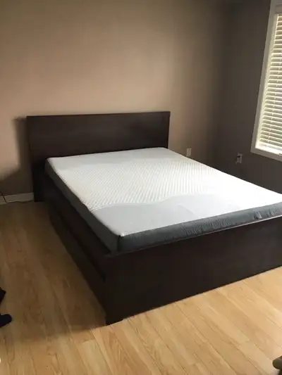 Queen Sized Bed Frame and Mattress, View more