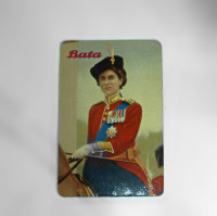 Calendar Advertising Card BATA Shoes Queen Elizabeth II 1953