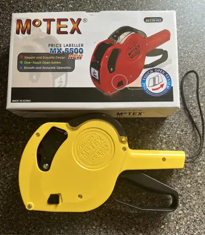 MX 5500 Plus Price Label Gun 1 Line 8 Characters The Motex 5500 Plus is very easy to load and use. Y...