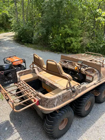 Argo Scout 6x6 750 Includes: Full enclosure Plastic tracks 2 windshields Spare Tire Plow Rare rear r...