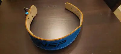HD Leather NSP 26"-34" weight lifting belt w/ ankle weights $45, View more