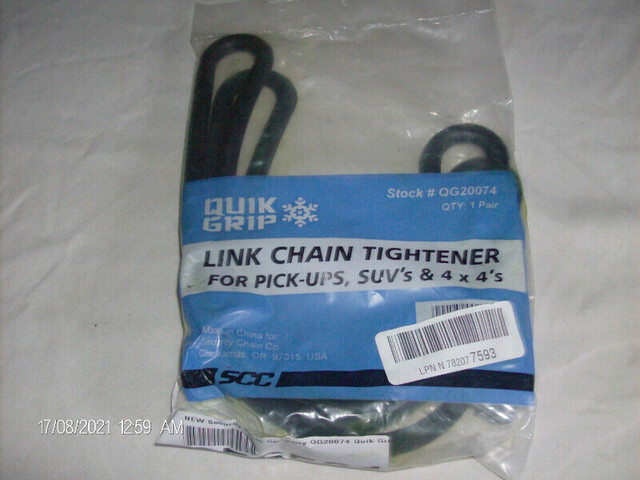 quikgrip link chain tighteners1pr. for pick-ups, suv's &4x4's in Tires & Rims in City of Toronto