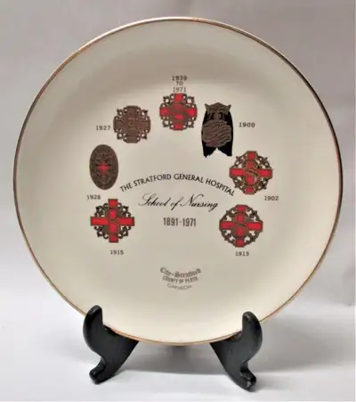 The Stratford General Hospital School of Nursing 1891-1971 Plate, View more