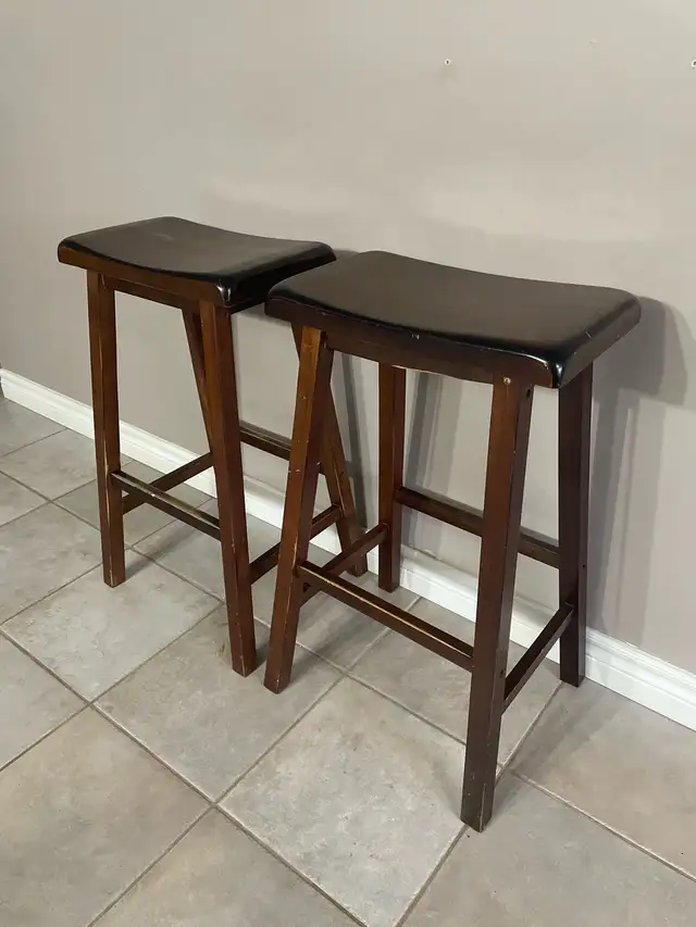 Set of wooden Stools for Sale in Chairs & Recliners in North Bay - Image 2