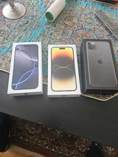 empty Iphone boxes and manuals, View more