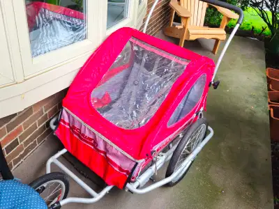 SCHWINN 2 in 1 bike trailer converts to kids stroller, View more