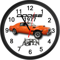 1977 Dodge Aspen (Hemi Orange) Custom Wall Clock - Brand New