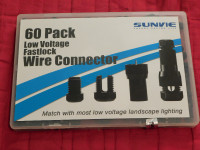 60 PACK LOW VOLTAGE FASTLOCK WIRE CONNECTORS NEW $40