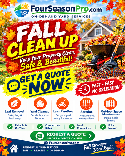 FALL CLEANUP SEASON IS HERE!  GET YOUR QUOTE NOW, View more