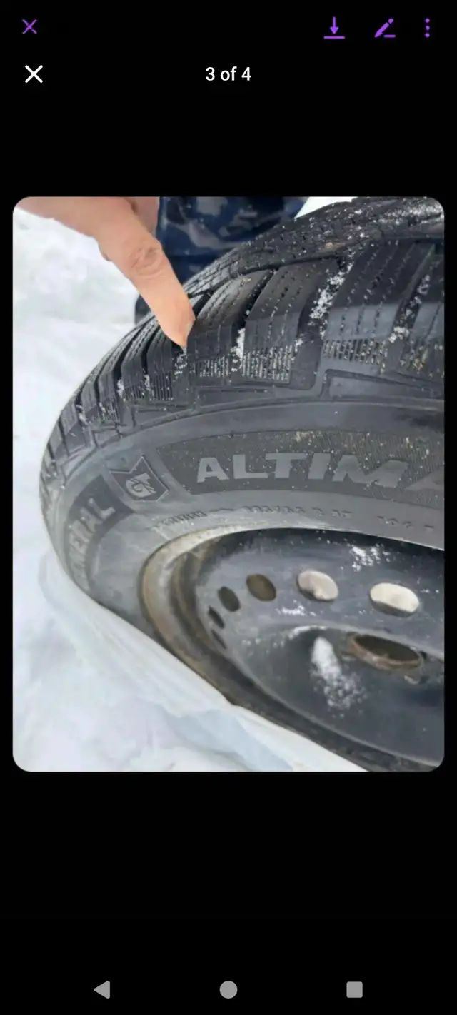 Altimax Arctic studded Winter tires 225 65 R17 in Tires & Rims in Gatineau - Image 3