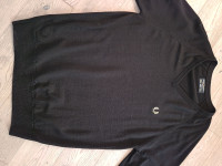 Fred Perry black v-neck sweater