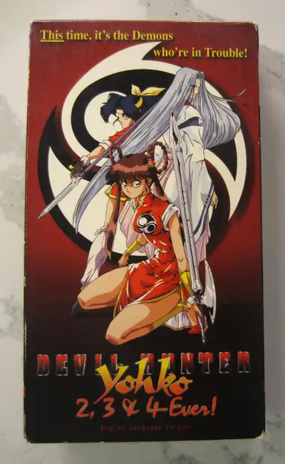 Vintage Animé movie released in 1996 by A.D.V. Films. Devil Hunter Yohko 2, 3 & 4-Ever episodes. Yoh...