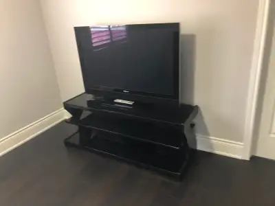 Sonax SN-4600 Sonoma 57-Inch Midnight Black Designer TV Stand, View more