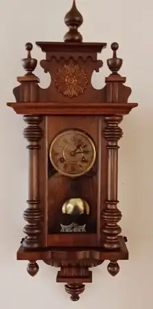 Antique 19th Century Schlenker & amp; KIENZLE  GERMAN WALL Clock, View more