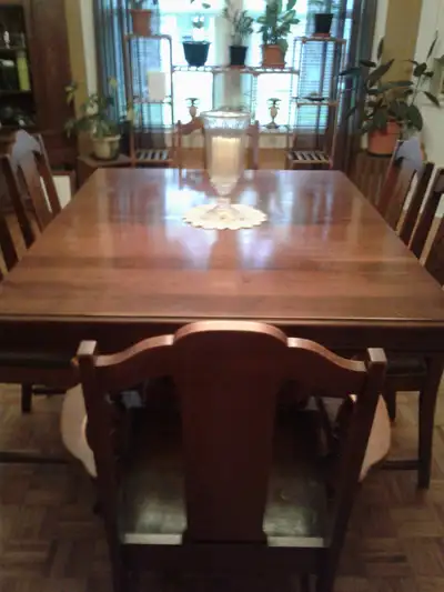 Vintage Table/Chair Set with Matching Cabinet, View more