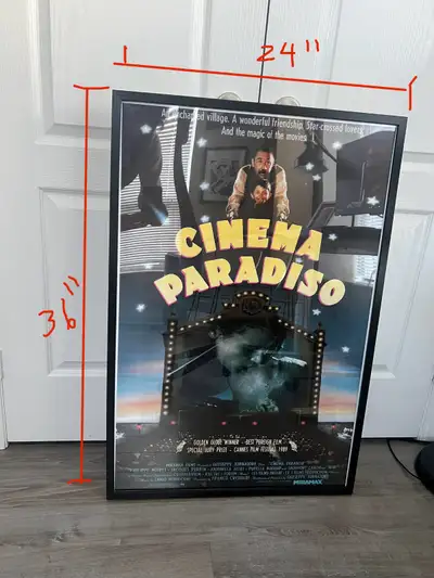 Selling a Cinema Paradiso movie poster in good condition. No tears or major creases. Great for film...