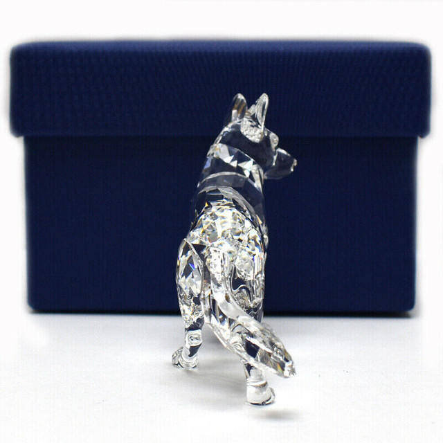 SWAROVSKI Crystal GERMAN SHEPHERD Dog Figurine MINT IN BOX in Arts & Collectibles in Thunder Bay - Image 4