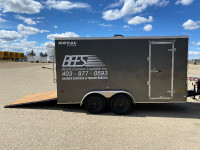 7x16 enclosed trailer with ramp  $90 / day