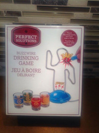 BUZZWIRE ADULT Dexterity DRINKING GAME W/ 4 SHOT GLASSES