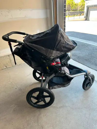 Baby stroller Seldom use( could see the condition form the wheels), we have 3 strollers, this one is...