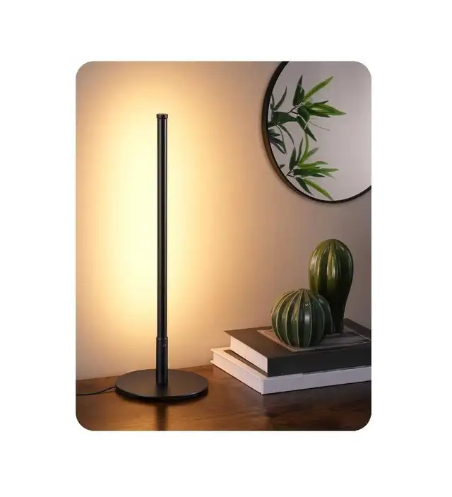 LED Table Lamp Minimalist Bedside Light Black Touch Dimmable in Indoor Lighting & Fans in City of Toronto - Image 2