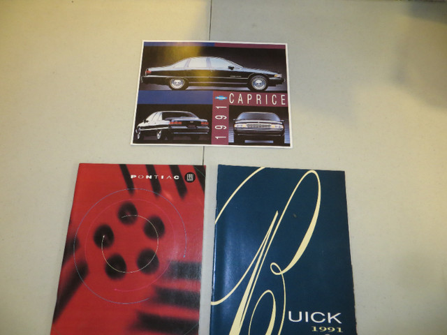 1991  CHEVROLET, PONTIAC, BUICK SALES BOOKS in Other in Belleville