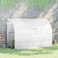 New:  Outsunny Walk-in Wall Lean-to Greenhouse