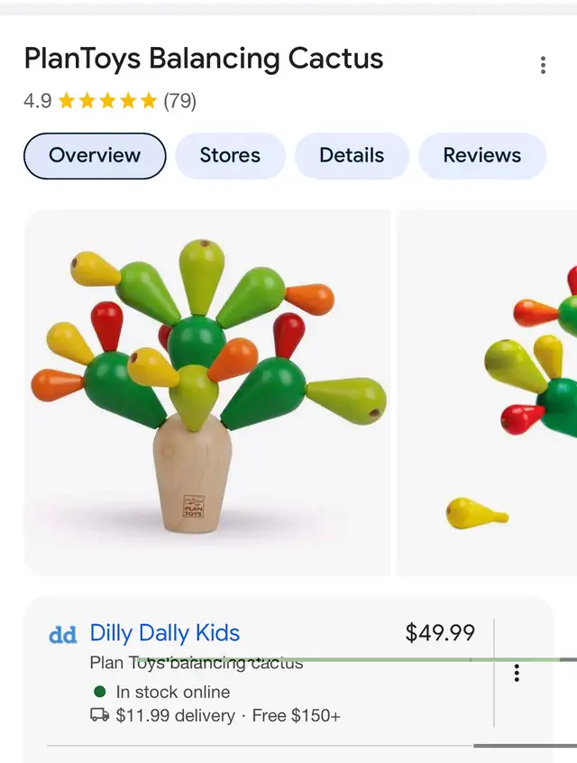 Wooden balancing cactus toy in Toys & Games in Ottawa - Image 5