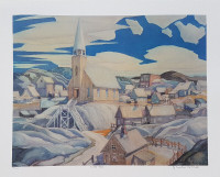 NORTH TOWN print by FRANKLIN CARMICHAEL