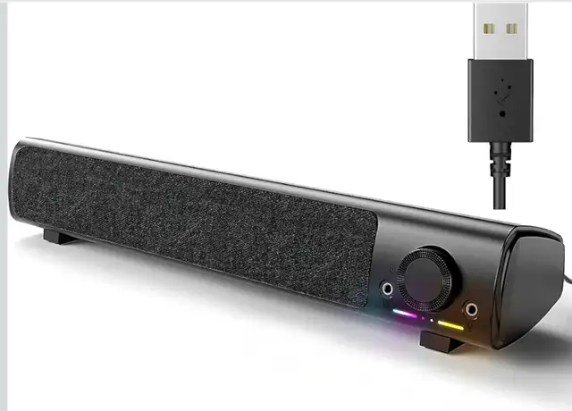 Computer Speakers, PC Gaming Speakers for Desktop, Laptop, USB P in Speakers, Headsets & Mics in Markham / York Region - Image 2