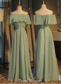 New Chiffon floor length gown/prom/bridesmaid dress