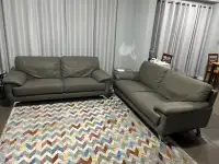 2 leather sofas
