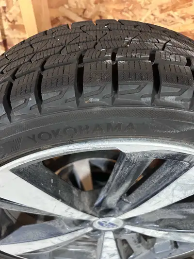 Yokohama Ice Guard winter tires on Subaru Impreza rims 225/40/18, lug nuts included. Used only last...