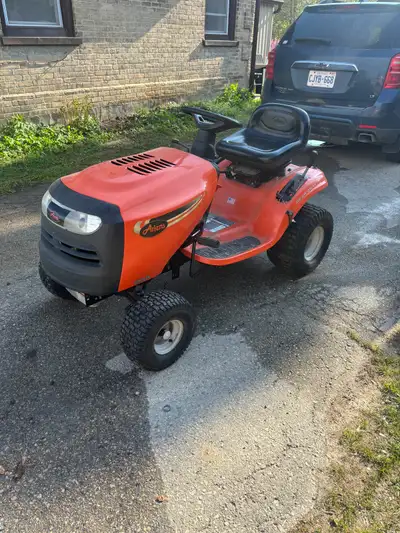 Selling an Ariens lawn tractor with cutting deck and snowblower. Tractor runs great, has a Kohler 18...
