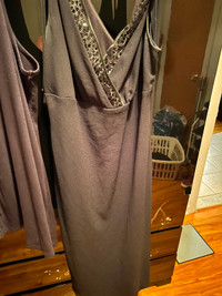 Women’s black long cutsleeves dress size 18  for $50