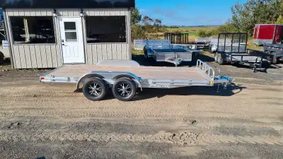 2025 Stronghaul Aluminum 82X16 Car Hauler, 2 - 3.5K Tandem Axle with Electric Brakes, gvwr 7000lbs,...