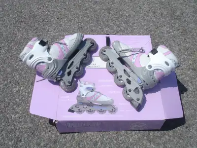 LIKE NEW GIRL'S ULTRA WHEELS TRANSFORMER ROLLER SKATES 4 SIZES!, View more