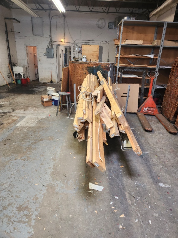 Free Drying Racks and Wood. Located in Scarborough Free Stuff City