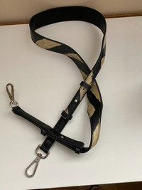 Zebra leather handbag strap brand new