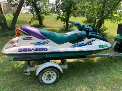 For sale 1997 Seadoo GTX. Shows 127 hours on gauge. New battery this year, runs good on hose. Haven’...