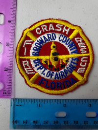 Broward Florida department of airports fire crash rescue patch