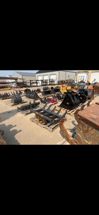 Excavator attachments, clearance sale 