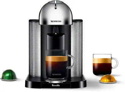 Nespresso Vertuo Coffee and Espresso Machine by Breville - Chrom, View more