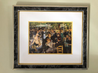 “Bal du Moulin de la Galette” art print with classic frame