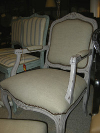 antique shabby chic French Provincial arm chair