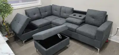 Grey Sectional Sofa, View more