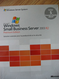 Windows Small Business Server 2003 R2 Complet en Anglais neuf
