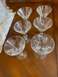 Pinwheel dessert glasses