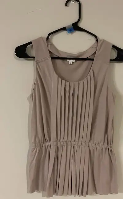 THE  SIZE : X SMALL , BRAND NEW BEIGE  TOP BY '' F BABATON , ARI, View more