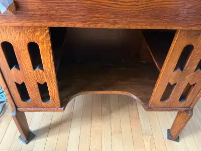 Antique Oak Mission Desk, View more